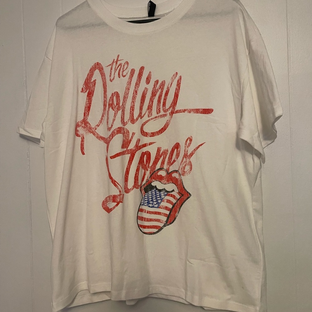 rolling stones over sized tee